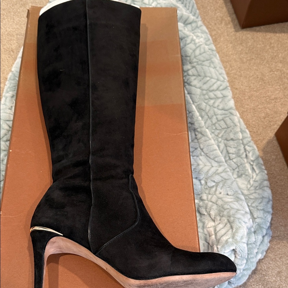 Coach Black Heeled Boots